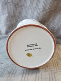 White Ceramic Seashell and Sea Creature Utensil Crock