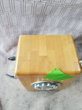 Vintage Wooden Block Rotary Style Button Phone UNTESTED