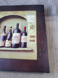Wooden and Ceramic Wine Trivet