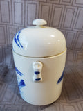 Asian Inspired Blue and White Tea Caddy