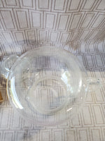 Clear Glass Teapot with Swiss Gold Steeper