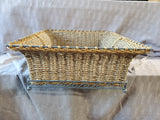 Woven Storage Basket with Metal Frame
