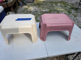 Two Plastic Step Stools (A)