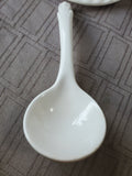 White Ceramic Swirl Soup Tureen