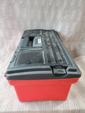 Red and Black Plastic Tool Box
