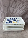 Lot of 6 Jewish Themed Appetizer Plates