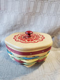 Longaberger Small Multi-Colored Basket