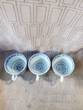 5 Piece Asian Inspired Blue and White Rice Eye Dish Lot AS IS—READ DESCRIPTION CAREFULLY**