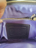 Coach Legacy Hamptons Lindsey Black Turnlock Large Leather Wristlet No. D0893-12450