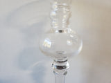 Tall Clear Glass Candle Holder