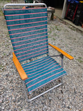 Low Reclining Beach Chair