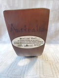 Birubi Art Australian Aboriginal Carved Wooden Balancing Wine Bottle Holder