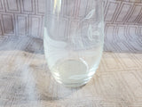 Pasabahce Etched Glass Bud Vase