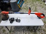 Black & Decker 18v Cordless String Trimmer w/Two Batteries and Two Chargers