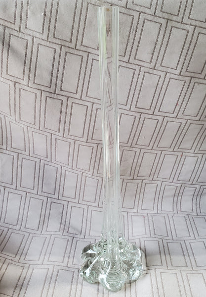 Stretched Clear Glass Bud vase