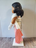 Doll in Shimmering Evening Gown with Stand