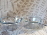 Set of 8 Anchor Hocking Clear Glass Custard Bowls with 3 Lids