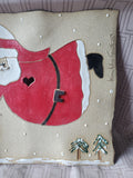 Signed Kimberly Smith Pottery Santa Wall Plaque