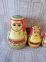 4 Piece Wooden Russian Nesting Dolls