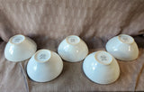 Set of 5 Primagera White Soup Bowls