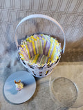 Longaberger Purple Picket Pail Easter Basket