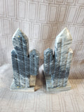 Pair of Carved Stone Man with Sombrero on Cactus Bookends