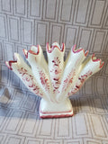 Andrea by Sadek Jay Willfred Red and White 5 Finger Vase