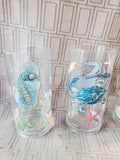 Set of 4 Pier 1 Sea Creature Acrylic Tumblers