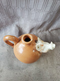 Glazed Pottery Boar Head Spout Pitcher