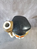 Hand Painted Asian Inspired Man Sake Bottle MISSING STOPPER