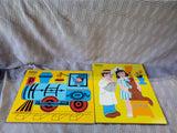 (D) Pair of Vintage Playskool Wood Puzzles
