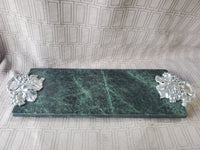 Marble Grapevine Rectangular Cheese Tray