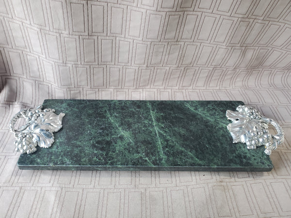 Marble Grapevine Rectangular Cheese Tray