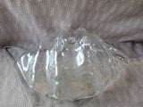 Clear Plastic Seashell Serving Bowl