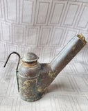 Antique Coal Miner's Tea Kettle Oil Lamp