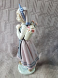 Lladro "Nature's Bounty Girl with Flower Basket" No. 1417 Figurine