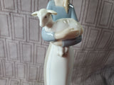 Lladro "Girl with Lamb" No. 4.505 Figurine