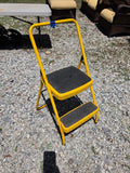 Yellow Folding Two Step Stool