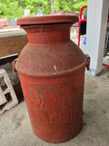 Large Vintage Steel Milk Can