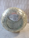 Gold Toned Mosaic Glass Vase