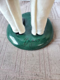 Byers' Choice Carolers Colonial Williamsburg Signed "Man Holding Lantern and Music Sheet" Figurine