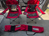 Pair of Ozark Trail Mesh Folding Armchairs w/Carry Bags