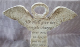 Resin Psalm 91:11 Angel Figurine