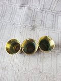 Lot of 3 Brass Candle Followers
