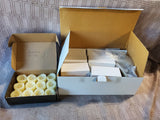 Lot of Flameless Tealight Candles and Plastic Candle Votives