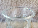 Heavy Clear Glass Ice Bucket