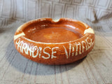 Hand Made Glazed Pottery "Paradise Village" Ashtray