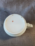 Vintage Floral Porcelain Mustache Cup