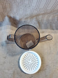 Gray Plastic Gravy/Fat Separator with Strainer