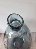 Blue Glass Balloon Shaped Floor Vase (B)